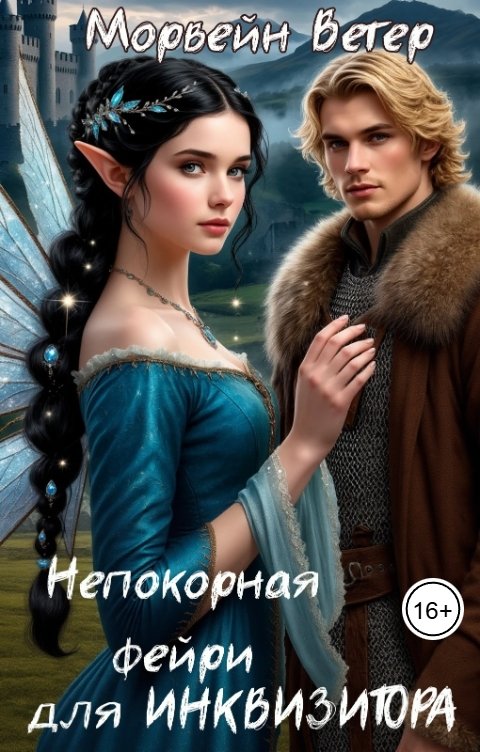 Обложка книги Морвейн Ветер Dark fantasy Непокорная фейри для инквизитора