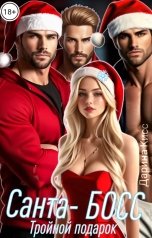 обложка книги Дарина Кисс "Санта-Босс. Тройной подарок"