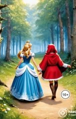 обложка книги Гюзэлия "Красная Шапочка и Золушка - сёстры-героини. Сказка для взрослых."