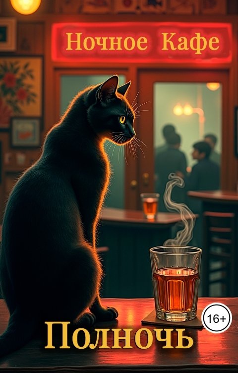 Обложка книги Полночь в библиотеке Ночное Кафе