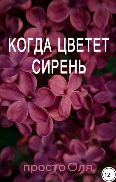 Обложка книги просто Оля Когда цветет сирень