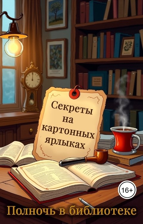 Обложка книги Полночь в библиотеке Секреты на картонных ярлыках