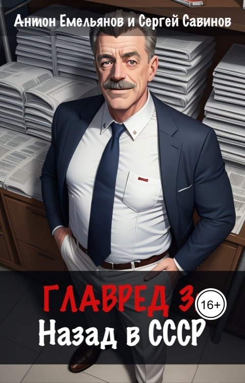 Обложка книги Антон Емельянов и Сергей Савинов Главред: назад в СССР. Книга 3