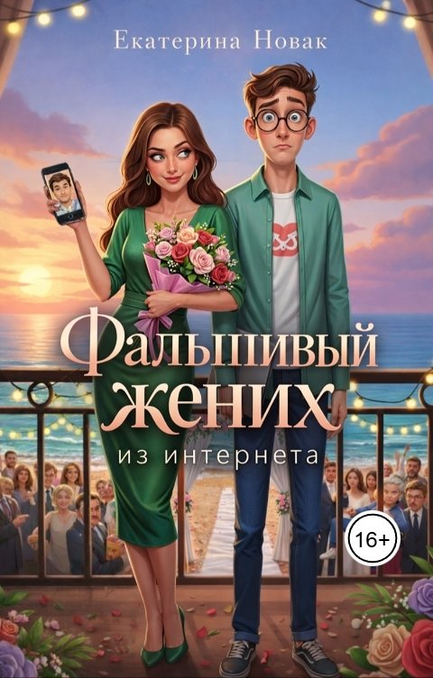 Обложка книги Екатерина Новак Фальшивый жених из интернета