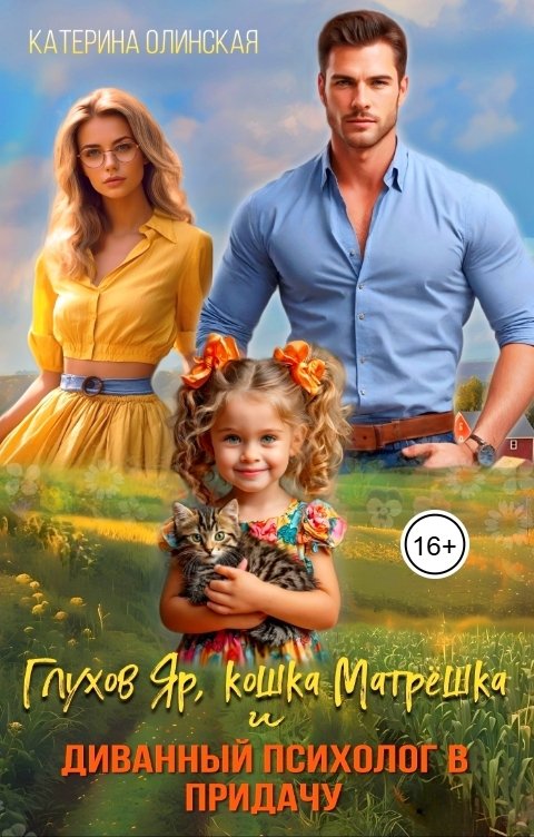 Обложка книги Катерина Олинская Глухов Яр, кошка Матрёшка и диванный психолог в придачу