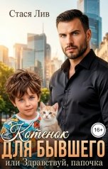 обложка книги Стася Лив "Котенок для бывшего, или Здравствуй, папочка"