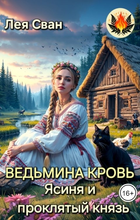 Обложка книги Лея Сван Ведьмина кровь. Ясиня и проклятый князь