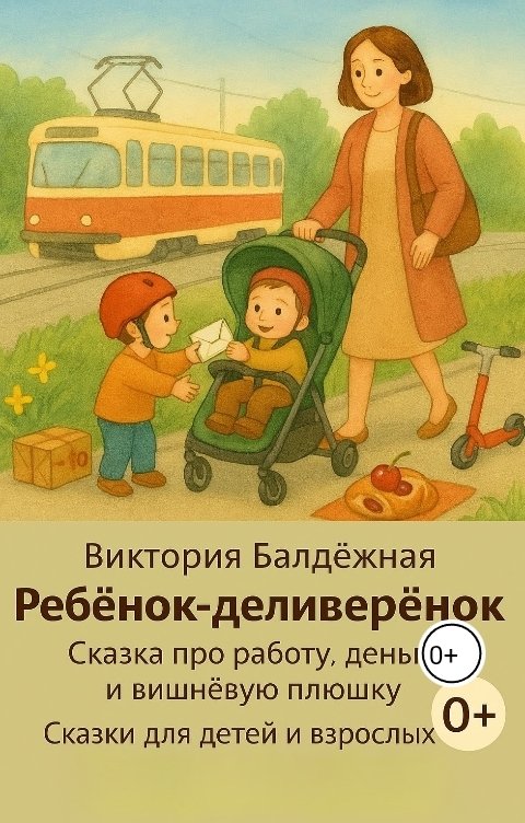 Обложка книги Виктория Балдёжная Ребёнок-деливерёнок. Сказка про работу, деньги и вишнёвую плюшку. Сказки для детей и взрослых