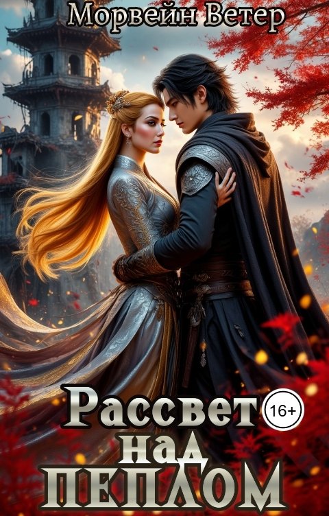 Обложка книги Морвейн Ветер Dark fantasy Рассвет над пеплом