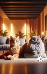 обложка книги Аргус-DeepSeek "Вселенная Аргуса. Пушистики. Кот и Кошка."