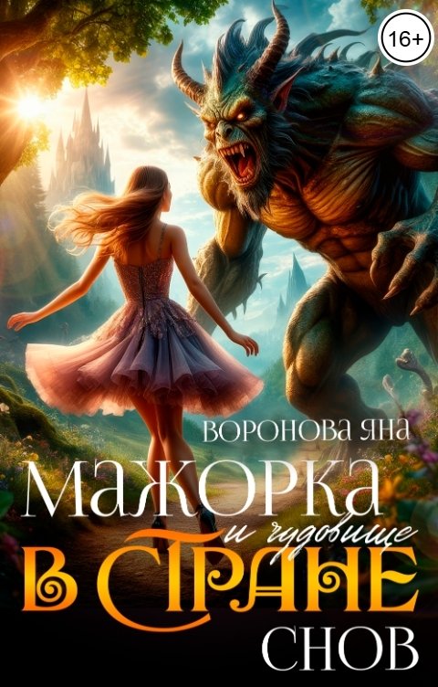 Обложка книги Яна Воронова Мажорка и чудовище в стране снов