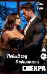 обложка книги Леса Ран "Новый год в объятиях свёкра"