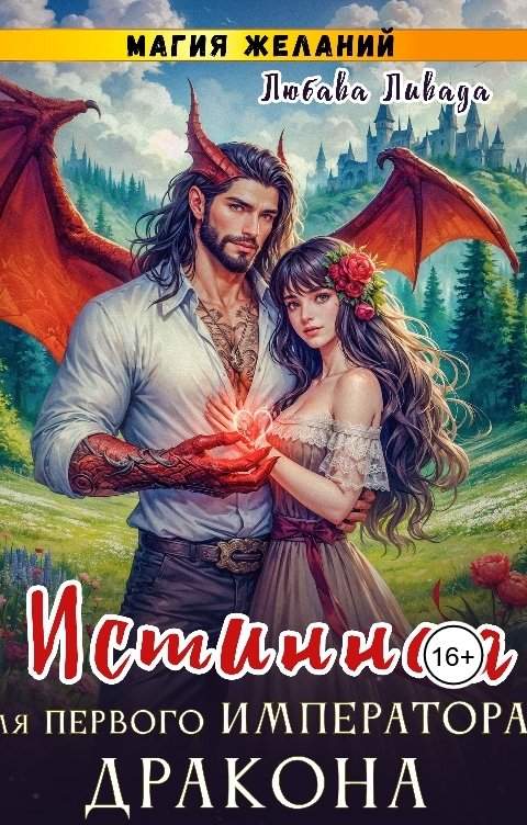 Обложка книги Любава Ливада Истинная для первого императора дракона. Магия желаний