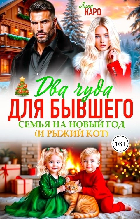 Обложка книги Лина Каро Два чуда для бывшего. Семья на Новый год (и рыжий кот)