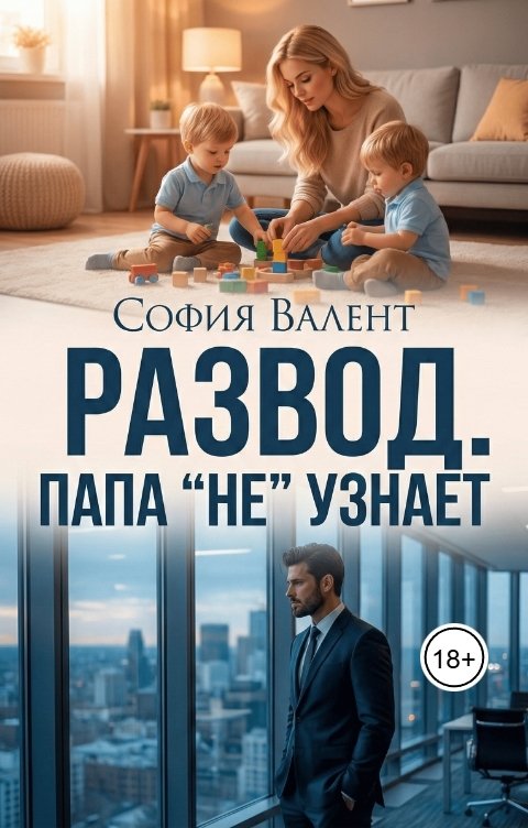 Обложка книги София Валент Развод. Папа "Не" узнает