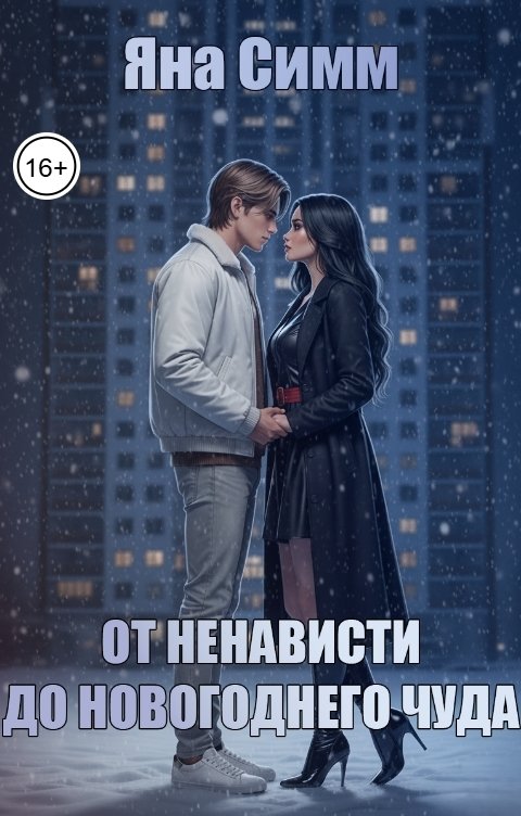 Обложка книги Яна Симм От ненависти до новогоднего чуда