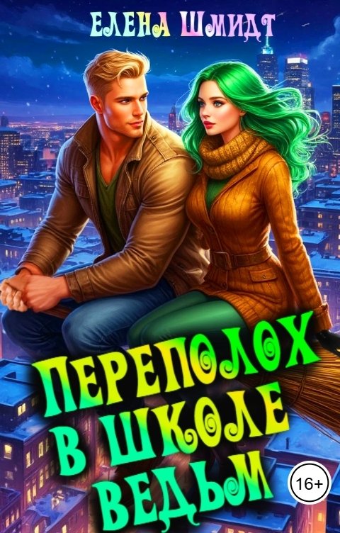 Обложка книги Елена Шмидт Переполох в школе ведьм