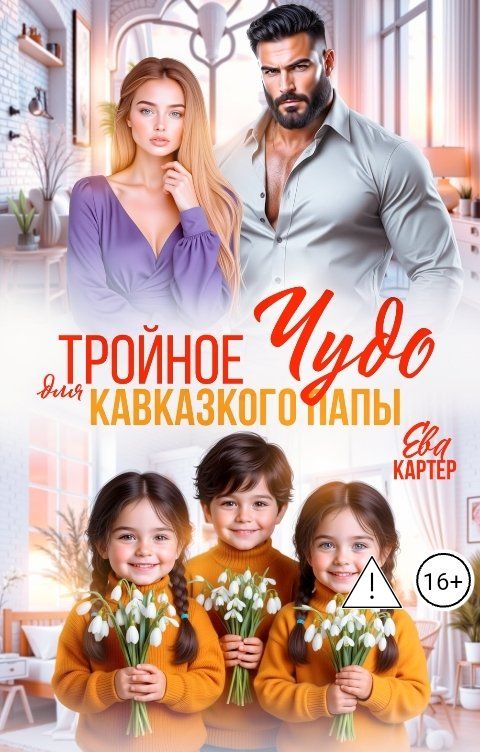 Обложка книги Ева Картер Тройное чудо для кавказского папы