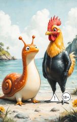 обложка книги Ярик Гриб "Слизнячок Бобби: Вечеринка на острове. 6 Серия. 1 Сезон."