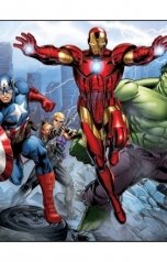 обложка книги Варс "Мстители и Мировая Угроза. Комикс Раскраска"