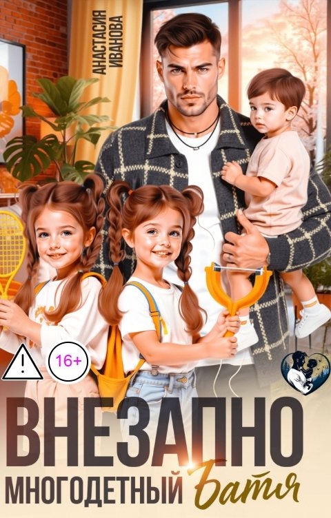 Обложка книги Анастасия Иванова Внезапно многодетный папа