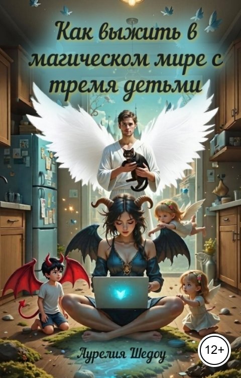 Обложка книги Аурелия Шедоу Как выжить в магическом мире с тремя детьми