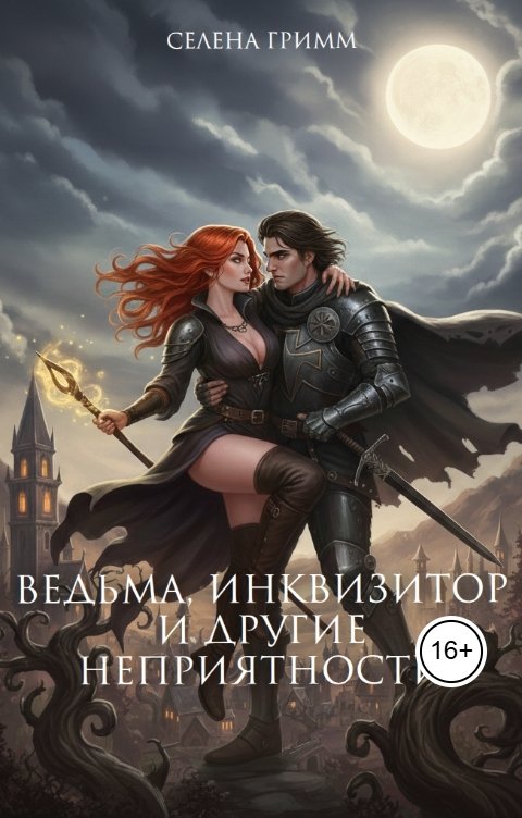 Обложка книги Селена Гримм Ведьма, инквизитор и другие неприятности
