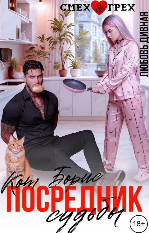 Обложка книги Любовь  Дивная Кот Борис - посредник судьбы