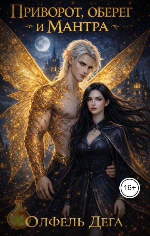 Обложка книги Олфель Дега Приворот, оберег и мантра