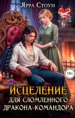 обложка книги Ярра Стоун "Исцеление для сломленного дракона-командора"