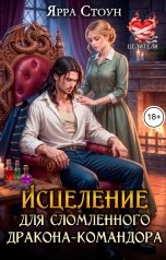 обложка книги Ярра Стоун "Исцеление для сломленного дракона-командора"