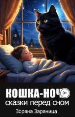 обложка книги Зоряна Заряница "Кошка-ночь. Сказки перед сном"