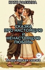обложка книги Катя Раскина "Сказка про настоящую и ненастоящую любовь"