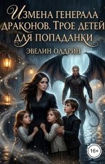 обложка книги Эвелин Олдрин "Измена генерала драконов. Трое детей для попаданки"