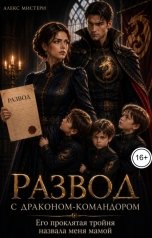обложка книги Алекс Мистери "Развод с драконом-командором. Его проклятая тройня назвала меня мамой"