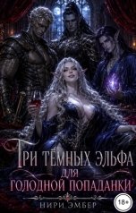 обложка книги Нири Эмбер "Три тёмных эльфа для голодной попаданки"