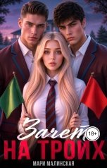 обложка книги Мари Малинская "Зачёт на троих"