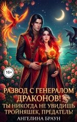 обложка книги Ангелина Браун "Развод с генералом драконов! Ты никогда не увидишь тройняшек, предатель!"