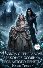 обложка книги Илия Телес "Развод с генералом драконов. Хозяйка проклятого приюта"