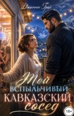 обложка книги Джинни Грей "Мой вспыльчивый кавказский сосед"