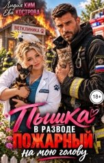 обложка книги Ева Кострова, Лидия Ким "Пышка в разводе. Пожарный на мою голову"