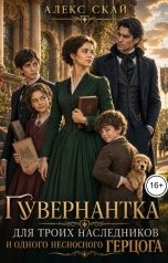 обложка книги Алекс Скай "Гувернантка для троих наследников. И одного несносного герцога"