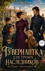 обложка книги Алекс Скай "Гувернантка троих наследников. Герцог прилагается"