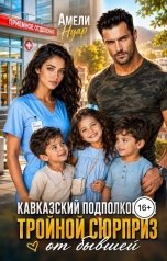 обложка книги Амели Нуар "Кавказский подполковник. Тройной сюрприз от бывшей"