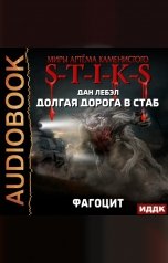 обложка книги Дан Лебэл "Миры Артёма Каменистого. S-T-I-K-S. Долгая дорога в стаб. Книга 2. Фагоцит"