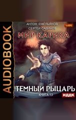 обложка книги Антон Емельянов и Сергей Савинов "Мир Карика. Книга 13. Темный рыцарь"