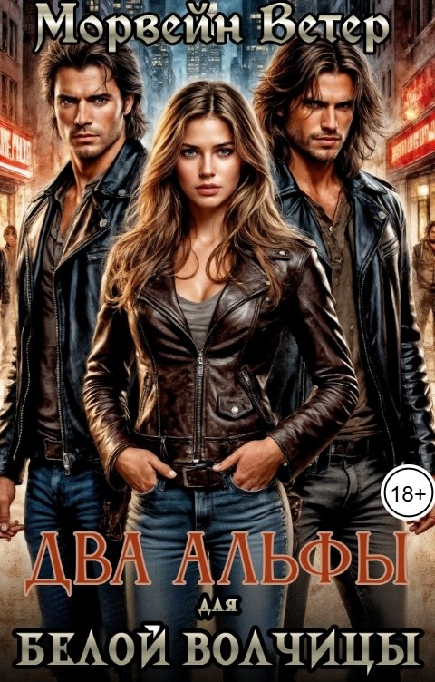 Обложка книги Морвейн Ветер Dark fantasy Два альфы для белой волчицы