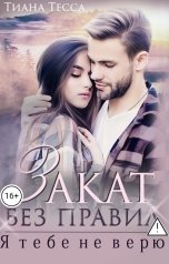 обложка книги Тиана Тесса "Закат без правил. Я тебе не верю"