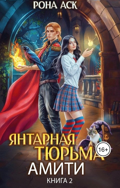 Обложка книги Рона Аск Янтарная тюрьма Амити