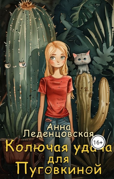 Обложка книги Анна Леденцовская Колючая удача для Пуговкиной